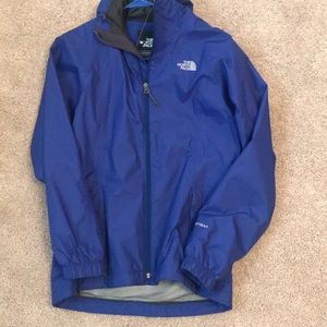 North Face Blue Windbreaker Rain Jacket Hyvent